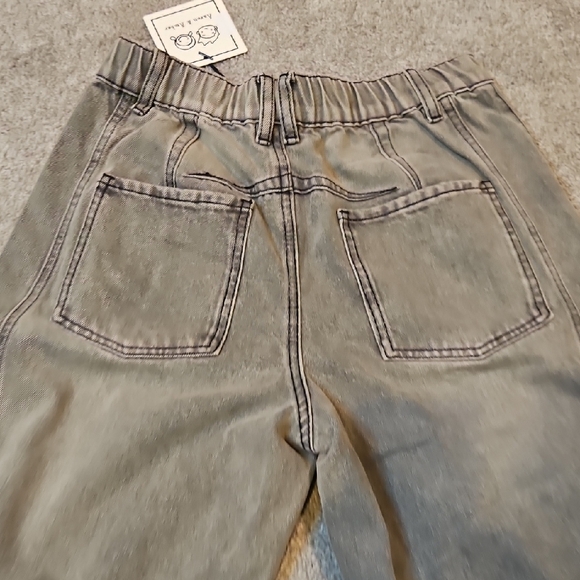 Classic Gray Cuffed Barrel Jeans - Picture 7 of 10